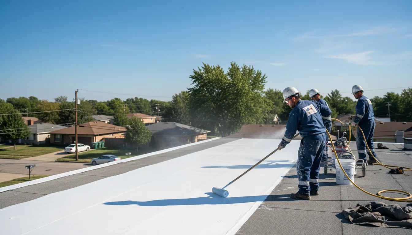 Commercial roof coating in Weatherly, PA near me